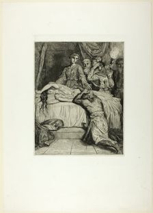 Oh! Oh! Oh!, plate fourteen from Othello, 1844. Creator: Theodore Chasseriau