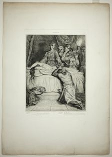 Oh! Oh! Oh!, plate fourteen from Othello, 1844. Creator: Theodore Chasseriau