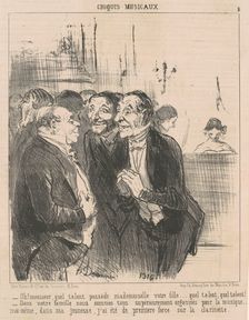 Oh! Monsieur, quel talent possède ..., 19th century. Creator: Honore Daumier