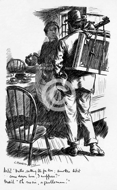 'Oh No Sir A Genlteman', c1899. Artist: Leonard Raven-Hill.