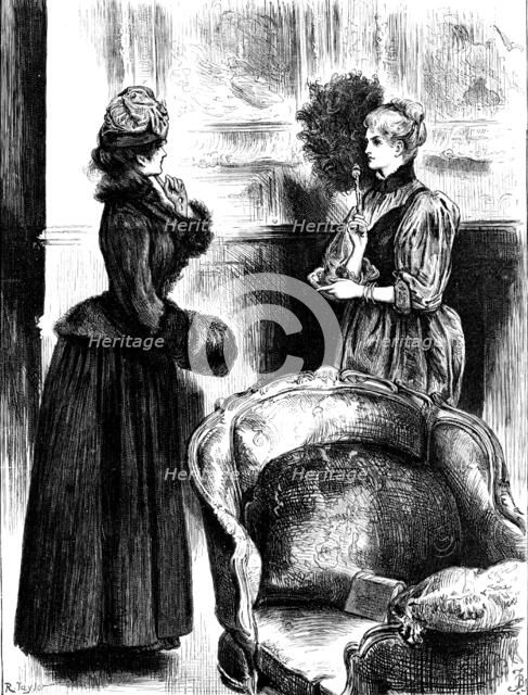 "Oh" she cried, "These are copies!", 1890.  Creator: R. Taylor.