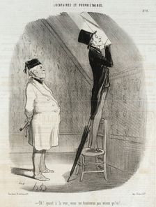 Oh! Quant à la vue, vous ne trouverez pas mieux qu'ici!, 1847. Creator: Honore Daumier