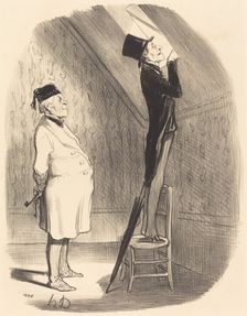 Oh! quant a la vue, vous ne trouverez pas mieux qu'ici!, 1847. Creator: Honore Daumier
