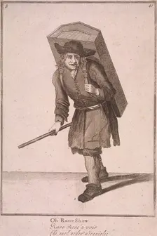 Oh Raree Show Cries of London, (1688?). Artist: Anon