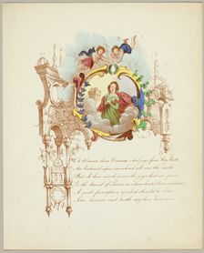 Oh Woman, Dear Woman (valentine), c. 1842. Creator: Unknown
