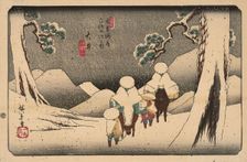 Oi. From the series The Sixty-nine Stations of the Kisokaido Road, 1836-1837