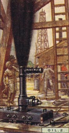 Oil, 2. - Controlling a Gusher, U.S.A. 1928