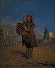 Oil on canvas by Jean-Antoine Watteau entitled The Savoyard Boy with marmot (1716), located in …