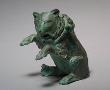 Oil Ampulla in the Form of a Dancing Bear, 200s. Creator: Unknown