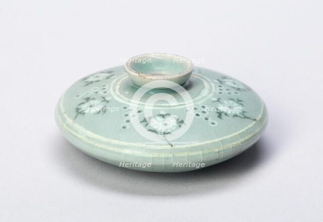 Oil Bottle with Chrysanthemum Sprays, Korea, Goryeo dynasty (918-1392), 13th century. Creator: Unknown.