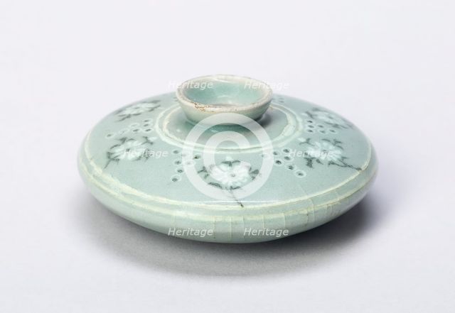 Oil Bottle with Chrysanthemum Sprays, Korea, Goryeo dynasty (918-1392), 13th century. Creator: Unknown.