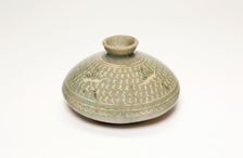 Oil Bottle with Cranes and Stylized Clouds, Korea, Goryeo dynasty (918-1392), late 13th century. Creator: Unknown