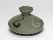 Oil Bottle with Swirl Design, Korea, Goryeo dynasty (918-1392), mid-12th century. Creator: Unknown