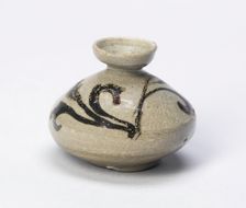 Oil Bottle with Scrolling Leaves, South Korea, Goryeo dynasty (918-1392), 12th century. Creator: Unknown