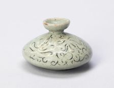 Oil bottle with Scrollwork, South Korea, Goryeo dynasty (918-1392), 12th/13th century. Creator: Unknown
