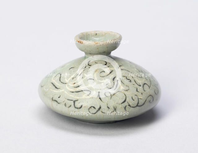 Oil bottle with Scrollwork, South Korea, Goryeo dynasty (918-1392), 12th/13th century. Creator: Unknown.