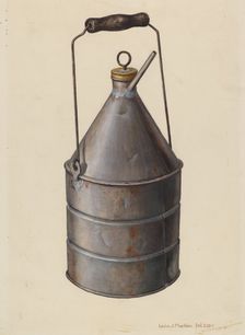 Oil Can, c. 1939. Creator: Leslie Macklem