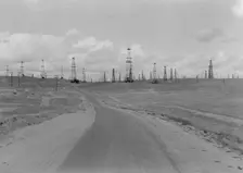 Oil fields, Kern County, California, 1938. Creator: Dorothea Lange