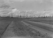 Oil fields, Kern County, California, 1938. Creator: Dorothea Lange