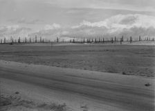 Oil fields, Kern County, California, 1938. Creator: Dorothea Lange