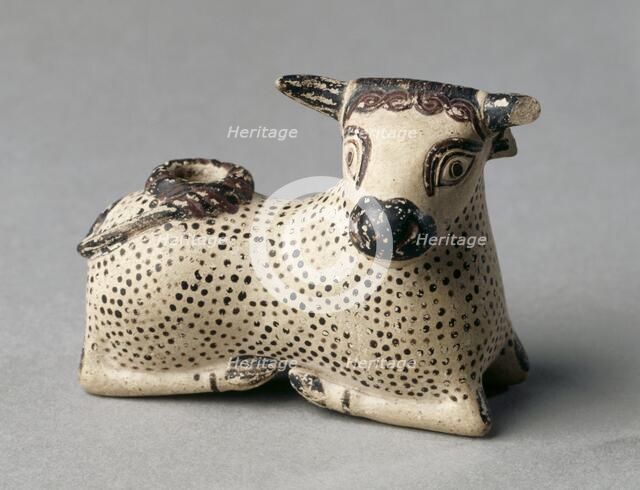 Oil Flask in the Shape of a Bull, 600-575 BC. Creator: Unknown.