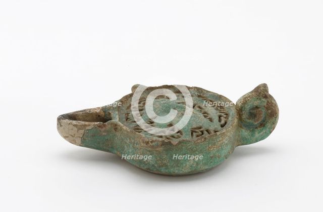 Oil lamp, (12th-13th century?). Creator: Unknown.