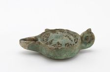 Oil lamp, (12th-13th century?). Creator: Unknown