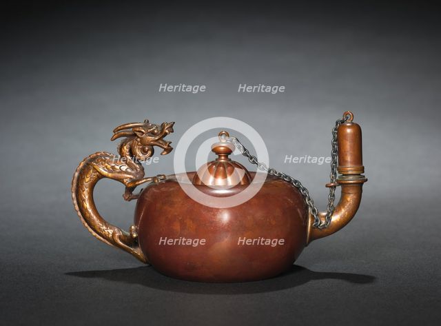 Oil Lamp, 1880. Creator: Gorham Manufacturing Company (American, founded 1831).