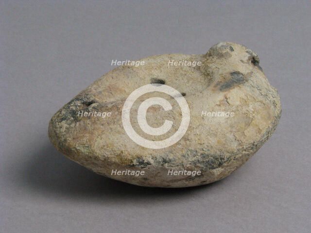 Oil Lamp, Coptic, 4th-7th century. Creator: Unknown.