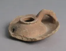 Oil Lamp, Coptic, 4th-7th century. Creator: Unknown