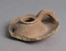 Oil Lamp, Coptic, 4th-7th century. Creator: Unknown