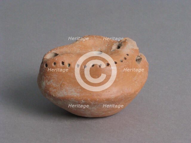 Oil Lamp, Coptic, 4th-7th century. Creator: Unknown.