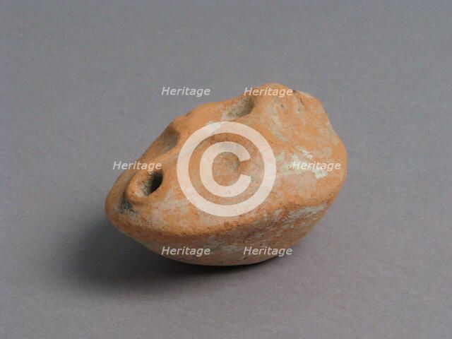 Oil Lamp, Coptic, 4th-7th century. Creator: Unknown.