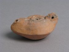 Oil Lamp, Coptic, 4th-7th century. Creator: Unknown