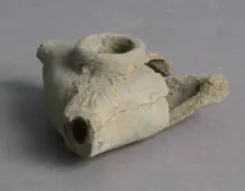 Oil Lamp, Coptic, 4th-7th century. Creator: Unknown