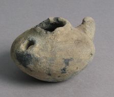 Oil Lamp, Coptic, 4th-7th century. Creator: Unknown