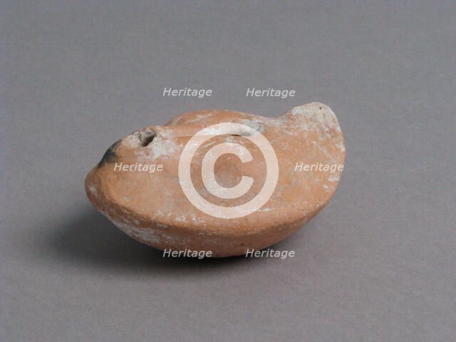 Oil Lamp, Coptic, 4th-7th century. Creator: Unknown.