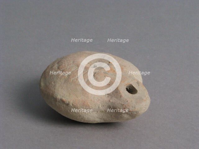 Oil Lamp, Coptic, 4th-7th century. Creator: Unknown.