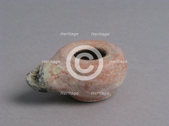 Oil Lamp, Coptic, 4th-7th century. Creator: Unknown.