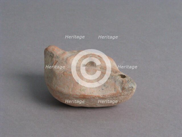 Oil Lamp, Coptic, 4th-7th century. Creator: Unknown.