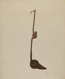 Oil Lamp, c. 1940. Creator: Alvin J. Doria