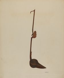 Oil Lamp, c. 1940. Creator: Alvin J. Doria