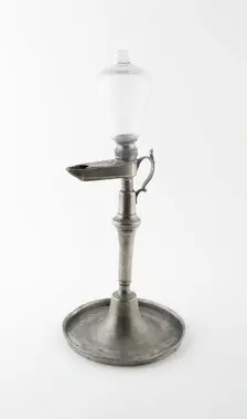 Oil Lamp, Germany, c. 1800. Creator: Unknown