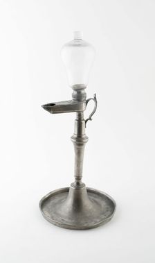 Oil Lamp, Germany, c. 1800. Creator: Unknown