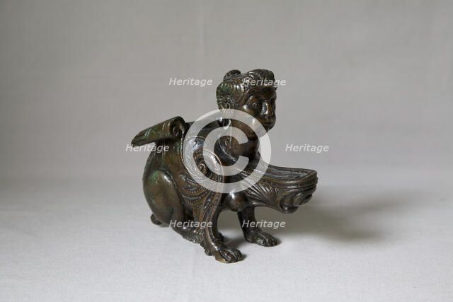 Oil Lamp in the Form of a Sphinx, cast c. 1525. Creator: Unknown.