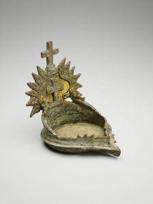 Oil Lamp with Christian Crosses, 16th/17th century. Creator: Unknown