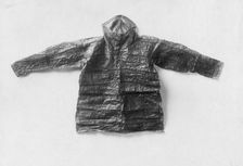 Oil skin jacket, made of bladder, 1929. Creator: Unknown