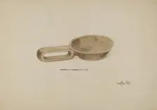 Oil Wood Ladle, 1935/1942. Creator: Geoffrey Holt
