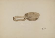 Oil Wood Ladle, 1935/1942. Creator: Geoffrey Holt