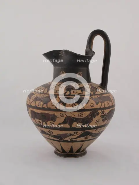 Oinochoe (Pitcher), 640-625 BCE. Creator: Unknown.